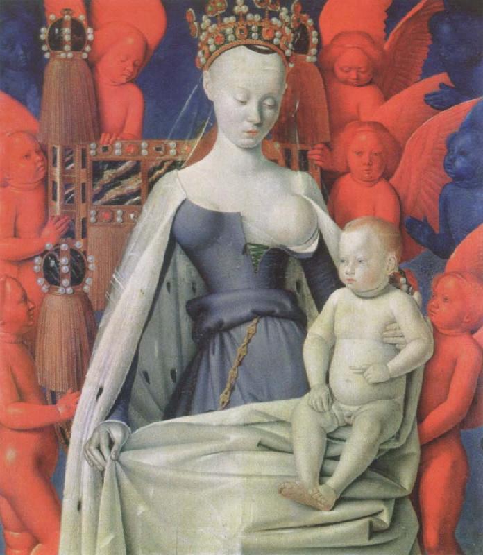 Jean Fouquet The melun Madonna oil painting image